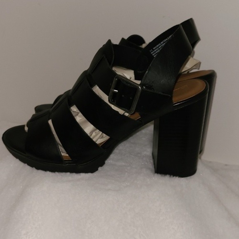 Universal Thread Strapped Block Heel Black Sandals Women's Size 11 NWOT - Picture 8 of 16